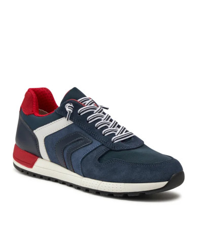 SNEAKERS  GEOX BAMBINO J ALBEN B. B - SCAM.+NYLON  NAVY/AVIO TG. 28-35 J459EB 022FU C0700/A