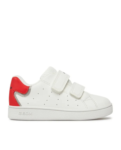 SNEAKERS GEOX BAMINA B ECLYPER A - VIT.SINT. WHITE/RED B365LA 000BC C0050 