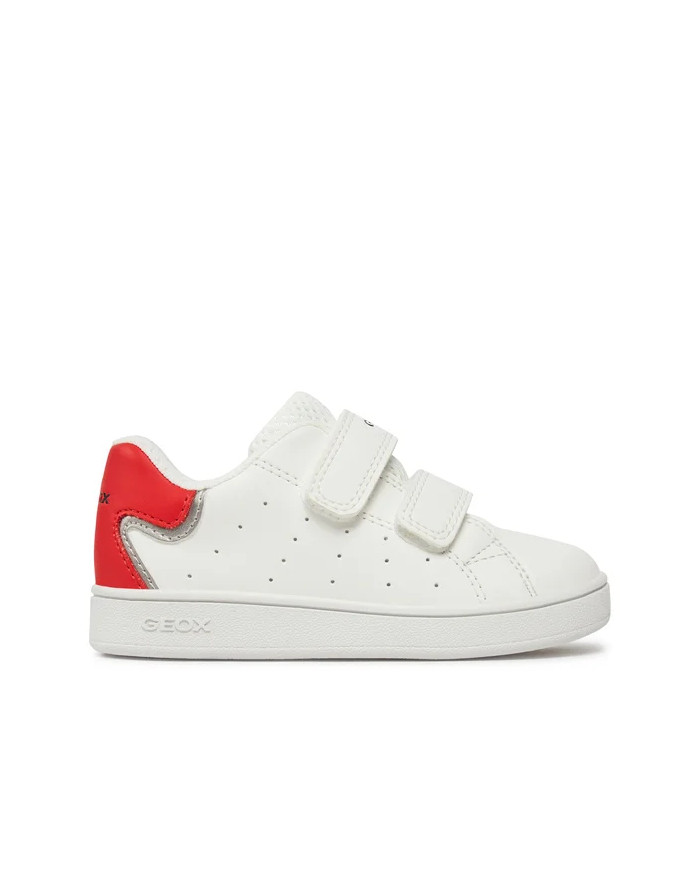 SNEAKERS GEOX BAMINA B ECLYPER A - VIT.SINT. WHITE/RED B365LA 000BC C0050 