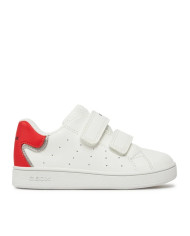 SNEAKERS GEOX BAMINA B ECLYPER A - VIT.SINT. WHITE/RED B365LA 000BC C0050 