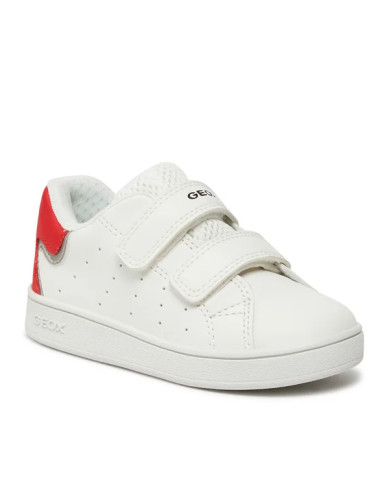 SNEAKERS GEOX BAMINA B ECLYPER A - VIT.SINT. WHITE/RED B365LA 000BC C0050 