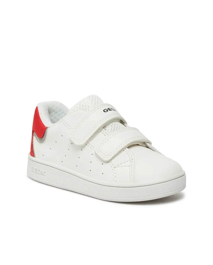 SNEAKERS GEOX BAMINA B ECLYPER A - VIT.SINT. WHITE/RED B365LA 000BC C0050 