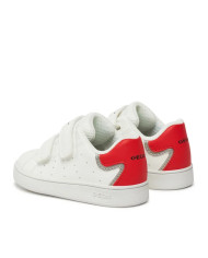 SNEAKERS GEOX BAMINA B ECLYPER A - VIT.SINT. WHITE/RED B365LA 000BC C0050 
