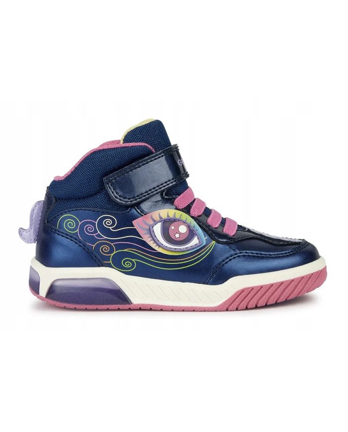 SNEAKERS GEOX BAMBINA J INEK G. B - SIN PER+TES+GLI  NAVY/MULTICOLOR J36ASB 0NFEW TG:28-35 C4243