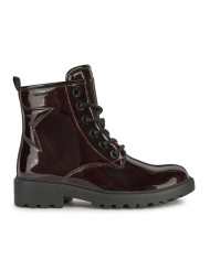 STIVALETTI GEOX BAMBINA J CASEY G. G - VERN.GLITTER DK BURGUNDY/BLACK J9420G 000KC C7J9B