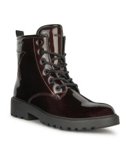 STIVALETTI GEOX BAMBINA J CASEY G. G - VERN.GLITTER DK BURGUNDY/BLACK J9420G 000KC C7J9B