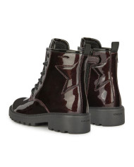 STIVALETTI GEOX BAMBINA J CASEY G. G - VERN.GLITTER DK BURGUNDY/BLACK J9420G 000KC C7J9B