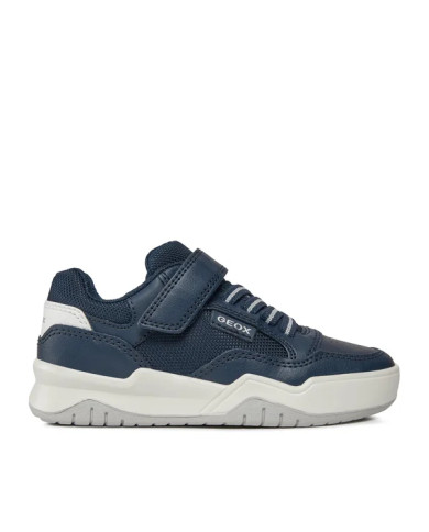 SNEAKERS GEOX BAMBINO J PERTH B. E - GBK BOTT.+NYLON NAVY/WHITE J367RE 0FEFU C4211/A