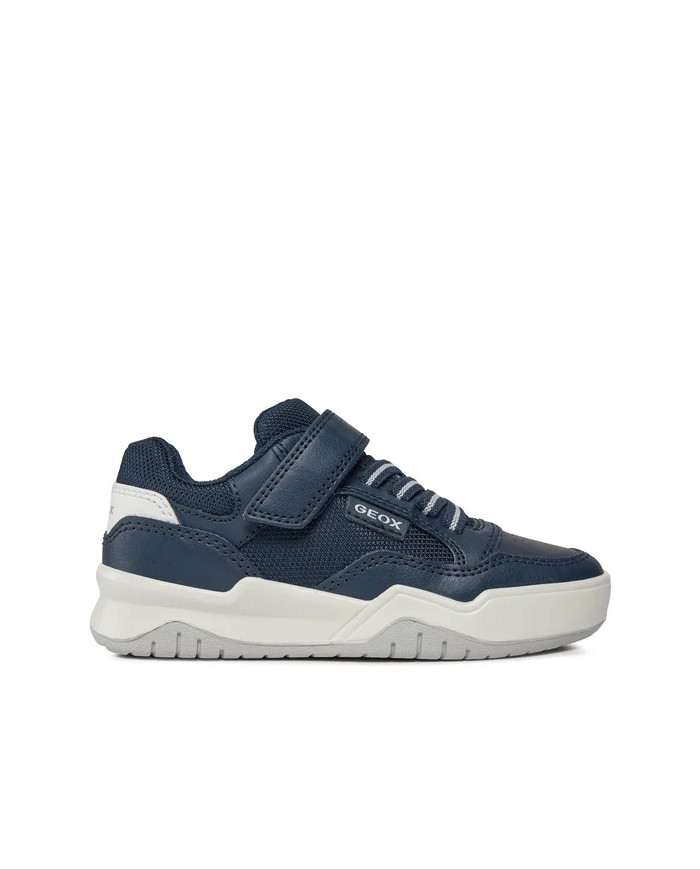 SNEAKERS GEOX BAMBINO J PERTH B. E - GBK BOTT.+NYLON NAVY/WHITE J367RE 0FEFU C4211/A