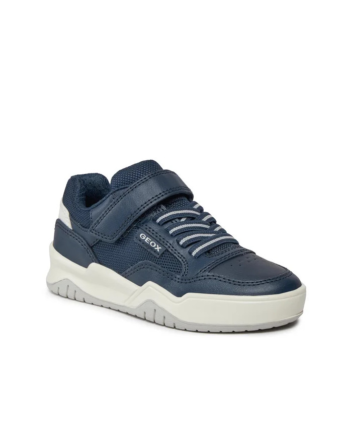 SNEAKERS GEOX BAMBINO J PERTH B. E - GBK BOTT.+NYLON NAVY/WHITE J367RE 0FEFU C4211/A