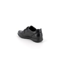 SNEAKERS ENVAL SOFT UOMO IN PELLE NERO DOPPIO VELCRO 6712200
