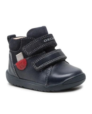 POLACCHINE GEOX BAMBINO PRIMI PASSI MACCHIA B. A-TUMB.LEA+SUE NAVY B164NA 04622 C4002