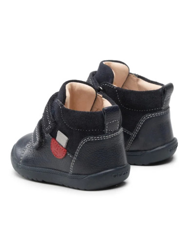 POLACCHINE GEOX BAMBINO PRIMI PASSI MACCHIA B. A-TUMB.LEA+SUE NAVY B164NA 04622 C4002