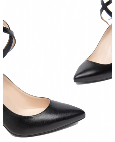 DECOLLETE' NEROGIARDINI DONNA IN PELLE NERO I308611DE/100