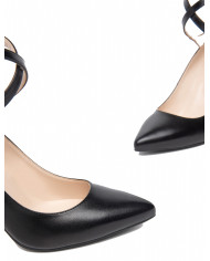 DECOLLETE' NEROGIARDINI DONNA IN PELLE NERO I308611DE/100