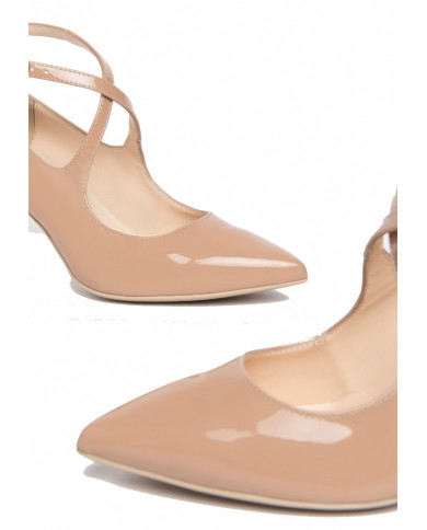 DECOLLETE' NEROGIARDINI DONNA IN PELLE NUDO I308601DE/626