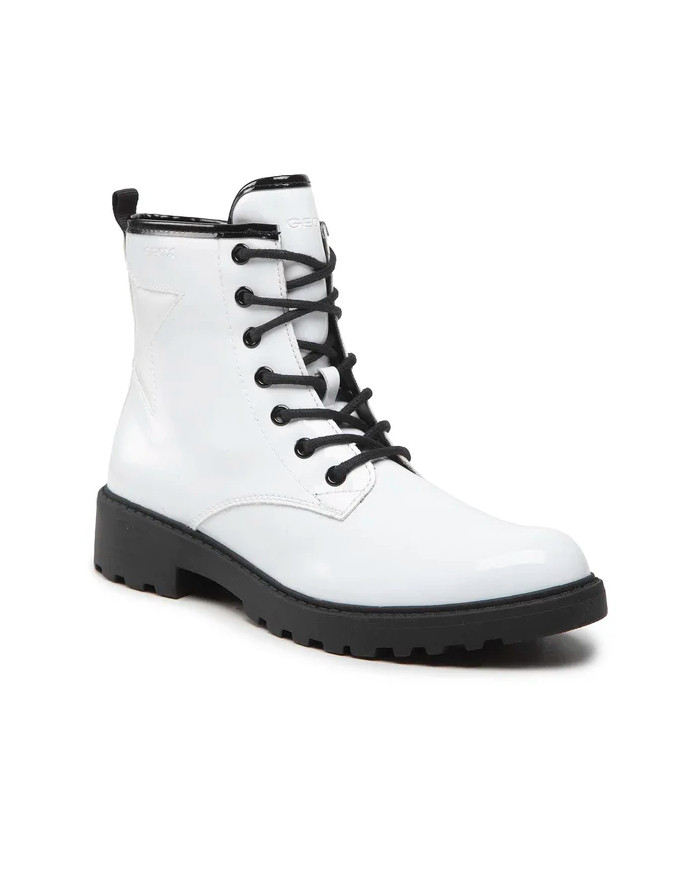 ANFIBIO GEOX BAMBINA  WHITE\BLACK J9420G 000HH C0404