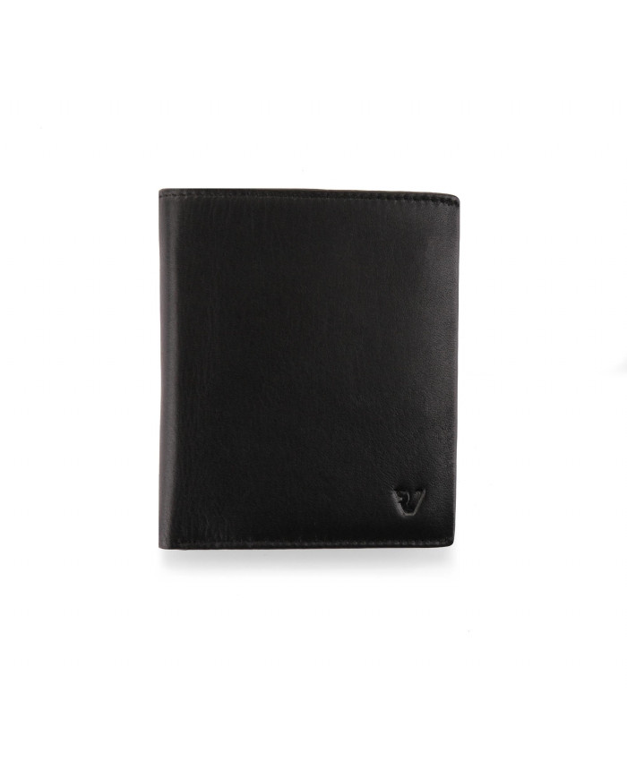 PORTAFOGLIO RONCATO UOMO PICCOLO CON CHIUSURA E PORTA MONETE PASCAL NERO 41291001 NERO