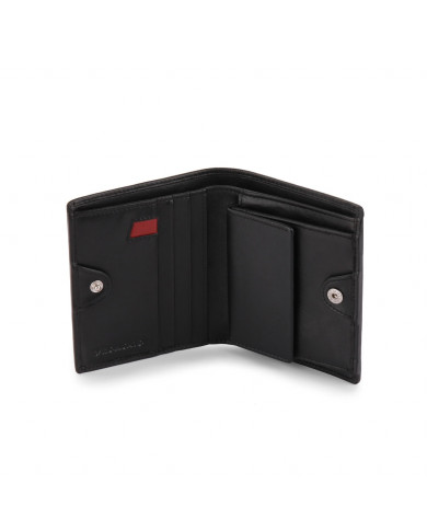PORTAFOGLIO RONCATO UOMO PICCOLO CON CHIUSURA E PORTA MONETE PASCAL NERO 41291001 NERO