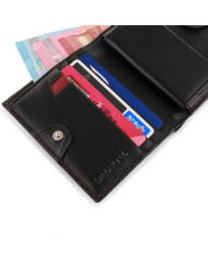 PORTAFOGLIO RONCATO UOMO PICCOLO CON CHIUSURA E PORTA MONETE PASCAL NERO 41291001 NERO