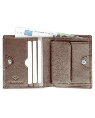 PORTAFOGLIO RONCATO UOMO PICCOLO  CON PORTA MONETE ALASKA 41241444 MOGANO