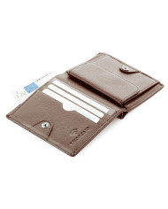 PORTAFOGLIO RONCATO UOMO PICCOLO  CON PORTA MONETE ALASKA 41241444 MOGANO