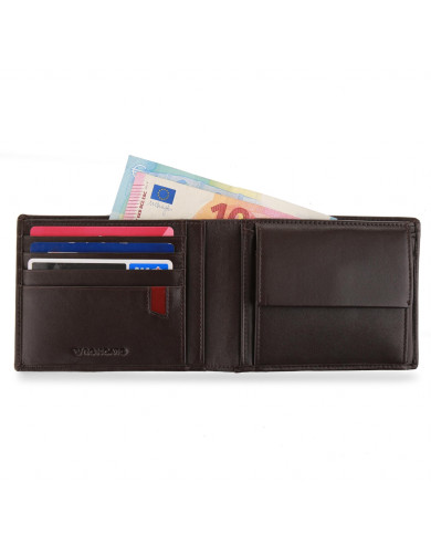PORTAFOGLIO RONCATO UOMO ORIZZONTALE CON PORTA MONETE PASCAL T.M. 41290144 T.MORO