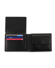 PORTAFOGLIO RONCATO UOMO ORIZZONTALE CON PORTA MONETE E PATTA PASCAL NERO 41290001 NERO
