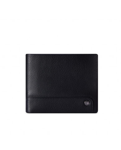 PORTAFOGLIO RONCATO UOMO ORIZZONTALE CON PORTA MONETE A CERNIERA ALASKA NERO 41241301 NERO