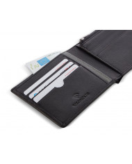 PORTAFOGLIO RONCATO UOMO ORIZZONTALE CON PORTA MONETE A CERNIERA ALASKA NERO 41241301 NERO