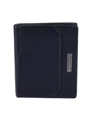 PORTAFOGLIO  RONCATO UOMO VERTICALE PICCOLO MANCHESTER BLU NAVY 9,4X10,8X1,7CM 