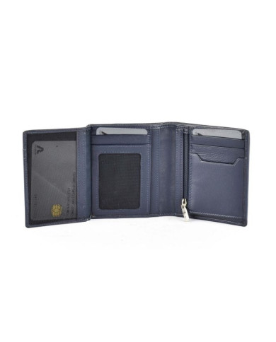 PORTAFOGLIO  RONCATO UOMO VERTICALE PICCOLO MANCHESTER BLU NAVY 9,4X10,8X1,7CM 