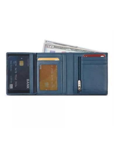 PORTAFOGLIO RONCATO VERTICALE COMPATTO MONACO 10,5X9X2CM 41083758 DENIM 