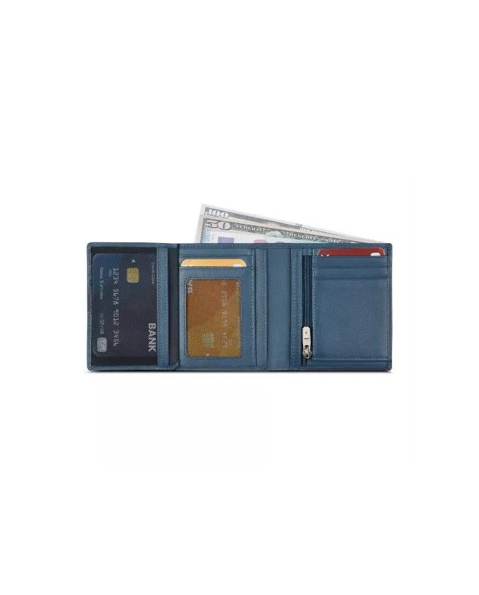 PORTAFOGLIO RONCATO VERTICALE COMPATTO MONACO 10,5X9X2CM 41083758 DENIM 