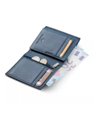 PORTAFOGLIO RONCATO VERTICALE COMPATTO MONACO 10,5X9X2CM 41083758 DENIM 
