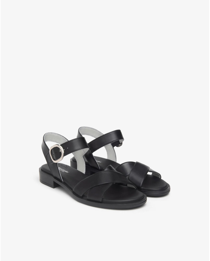 SANDALO NEROGIARDINI DONNA BAROLO NERO TR ACCRA NERO E513400D/100