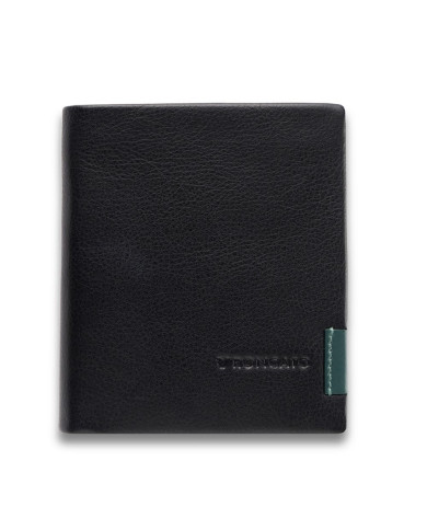 PORTAFOGLIO RONCATO UOMO VERTICALE COMPATTO MONACO NERO 10X9X2CM 41083701
