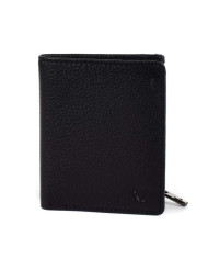 PORTAFOGLIO RONCATO UOMO PIATTO CON CERNIERA IRON 4.0 NERO 8,2X10,1X1,6CM 40071301