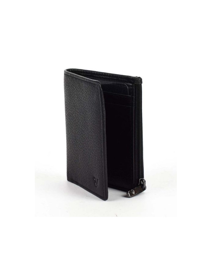 PORTAFOGLIO RONCATO UOMO PIATTO CON CERNIERA IRON 4.0 NERO 8,2X10,1X1,6CM 40071301
