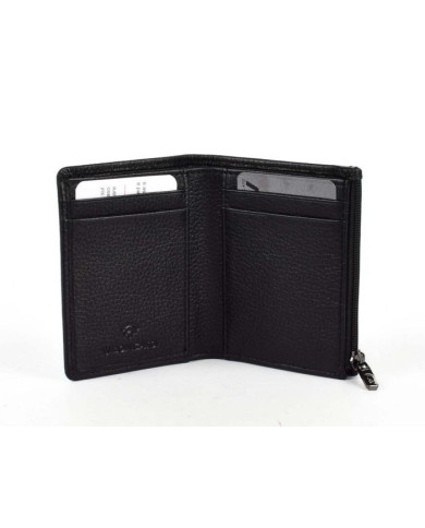 PORTAFOGLIO RONCATO UOMO PIATTO CON CERNIERA IRON 4.0 NERO 8,2X10,1X1,6CM 40071301