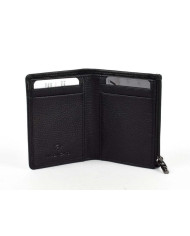PORTAFOGLIO RONCATO UOMO PIATTO CON CERNIERA IRON 4.0 NERO 8,2X10,1X1,6CM 40071301