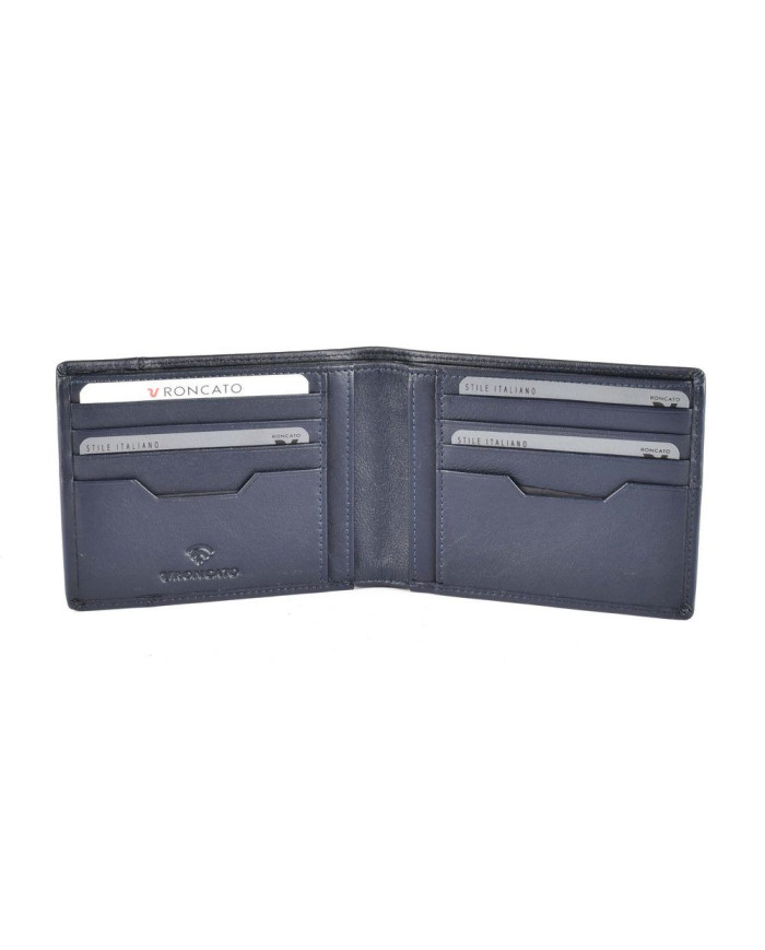 PORTAFOGLIO RONCATO UOMO ORIZZONTALE MANCHESTER BLU NAVY 12,5X9,5X1,5CM 41006283 