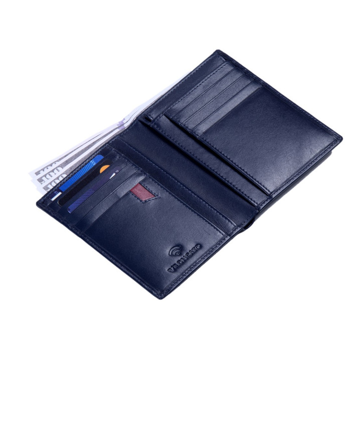 PORTAFOGLIO RONCATO UOMO VERTICALE PASCAL NAVY 9,3X13,5X1,5CM 41290523