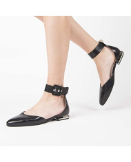 DECOLLETE' NEROGIARDINI DONNA NAPPA PANDORA NERO E012030DE/100