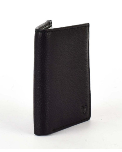 PORTAFOGLIO RONCATO UOMO FLAT WALLET CON PORTAMONETE  VESUVIO NERO/ANTRACITE 41002582 