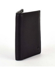 PORTAFOGLIO RONCATO UOMO FLAT WALLET CON PORTAMONETE  VESUVIO NERO/ANTRACITE 41002582 