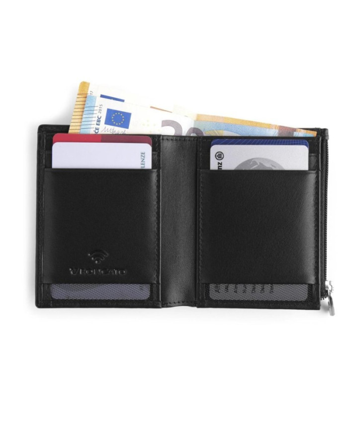 PORTAFOGLIO RONCATO UOMO FLATWALLET CON PORTA MONETE FIRENZE 2.0 NERO  41063301 