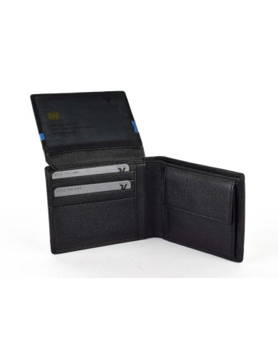 PORTAFOGLIO RONCATO UOMO ORIZZONTALE CON PATTA E PORTA MONETE TRIAL DLX NERO 41114401