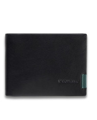PORTAFOGLIO RONCATO UOMO ORIZZONTALE CON PORTAMONETE E ZIP MONACO NERO 9,5X12X2CM 41084201