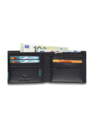 PORTAFOGLIO RONCATO UOMO ORIZZONTALE CON PORTAMONETE E ZIP MONACO NERO 9,5X12X2CM 41084201